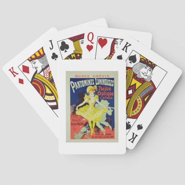 Reproduction of a Poster Advertising 'Pantomimes L Playing Cards (Back)