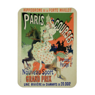 Reproduction of a poster advertising 'Paris Course Magnet