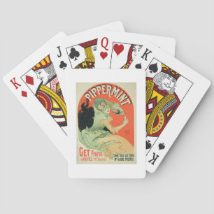 Reproduction of a poster advertising 'Pippermint', Playing Cards