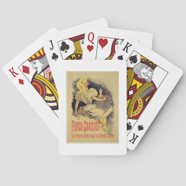 Reproduction of a poster advertising 'Punch Grasso Playing Cards (Back)
