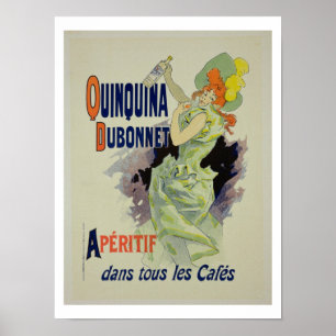 Reproduction of a poster advertising 'Quinquina Du