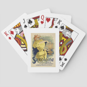 Reproduction of a poster advertising 'Saxoleine', Playing Cards