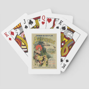 Reproduction of a poster advertising the 'Auvergne Playing Cards