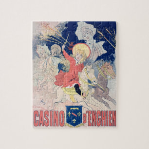 Reproduction of a poster advertising the 'Casino d Jigsaw Puzzle