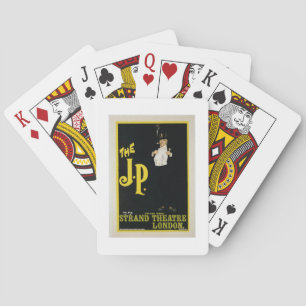 Reproduction of a poster advertising 'The J.P.' at Playing Cards