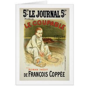 Reproduction of a poster advertising the novel 'Le