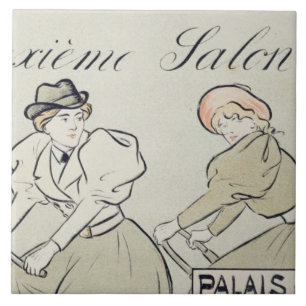 Reproduction of a poster advertising the 'Salon du Ceramic Tile