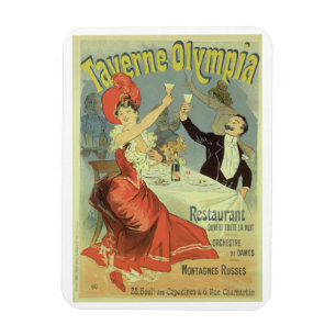 Reproduction of a poster advertising the 'Taverne Magnet