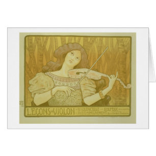 Reproduction of a poster advertising 'Violin Lesso