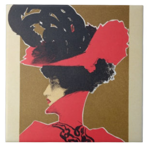 Reproduction of a poster advertising 'Zlata Praha' Tile