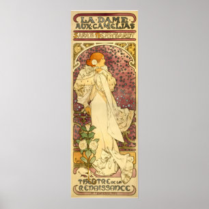 Reproduction of Mucha Poster: La Dame aux Camélias Poster