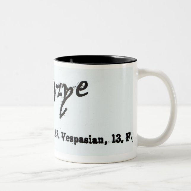 Reproduction of the signature of Mary I Two-Tone Coffee Mug (Right)