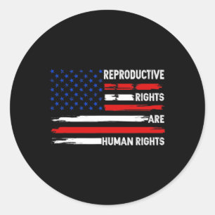 Reproductive Rights Are Human Rights Feminist Classic Round Sticker