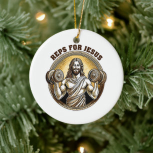 Reps for Jesus Ceramic Ornament