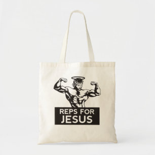 Reps For Jesus Gym T-Shirt Tote Bag