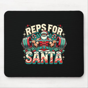 Reps For Santa – Funny Christmas Fitness Bodybuild Mouse Pad