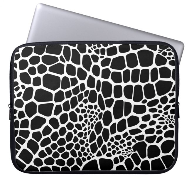 Reptile animal print laptop sleeve (Front)