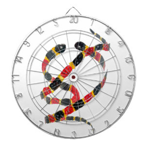 Reptile Art Coral Snakes Dartboard