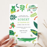 Reptile Birthday Party Invitation<br><div class="desc">Reptile Birthday Party Invitation
All designs are © DANIBELLADESIGN</div>