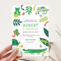 Reptile Birthday Party Invitation