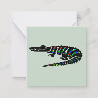 Reptile -  CROCODILE - Wildlife - Nature -Green Card