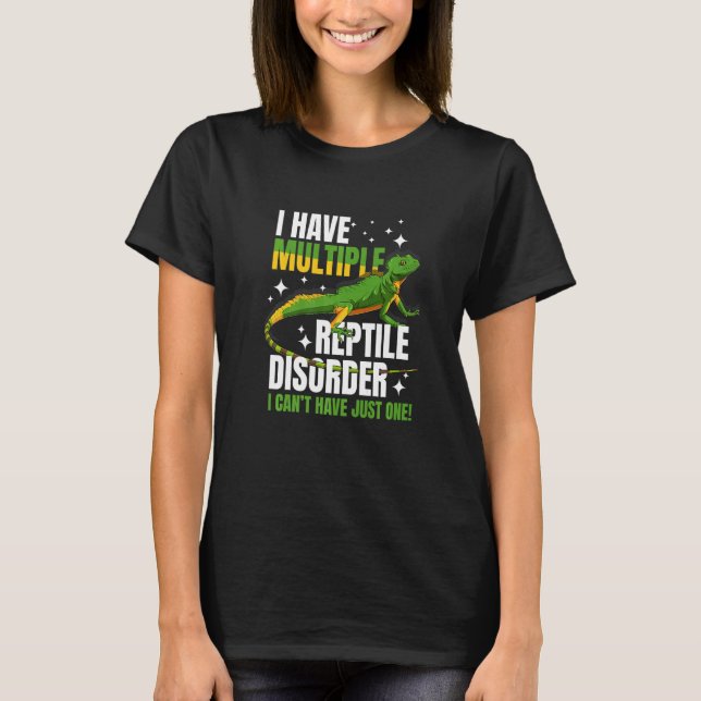 Reptile For Men Women Bearded Dragon Crested Gecko T-Shirt (Front)