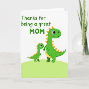 Reptile Great Mom Thanks Card