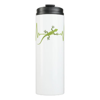 Reptile Heartbeat Reptiles Gecko Lizard Pet Gift Thermal Tumbler
