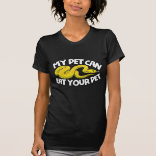 Reptile Lover Ball Python Yellow Rat Corn Snake T-Shirt