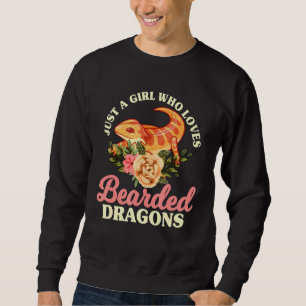 Reptile Quote Just A Girl Who Really Loves Bearded Sweatshirt