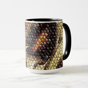Reptile skin with yellowish and dark spots? mug