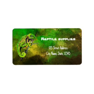 Reptile supplies shop ADDRESS Label