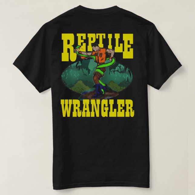 REPTILE WRANGLER SNAKE T-Shirt (Design Back)