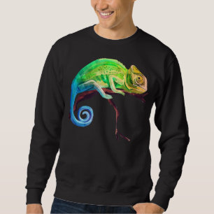 Reptile Zoo Keeper Idea Lizard Safari Chameleon Sweatshirt