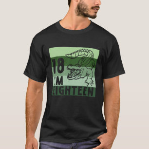 Reptiles 18th Birthday Crocodile Reptile Owner Gra T-Shirt
