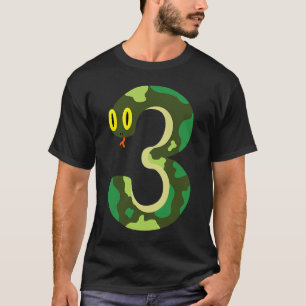 Reptiles 3rd Birthday Snakes Reptile Owner Graphi T-Shirt