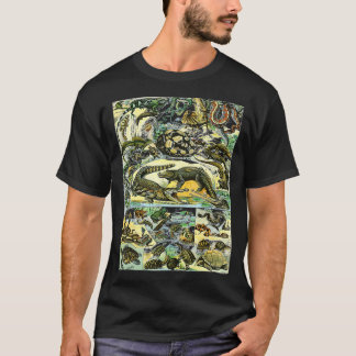 Reptiles Collection Chart Turtle Snake Species T-Shirt