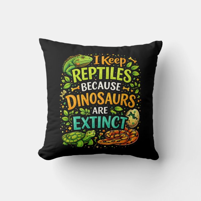 Reptiles Rule Cushion (Front)