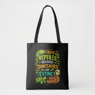 Reptiles Rule Tote Bag