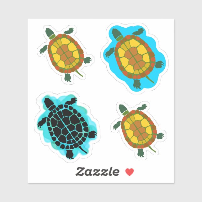Reptiles Yellow Tortoise Shaped (Sheet)