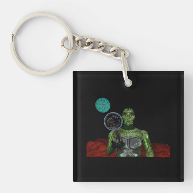 reptilian aliens key ring (Front)