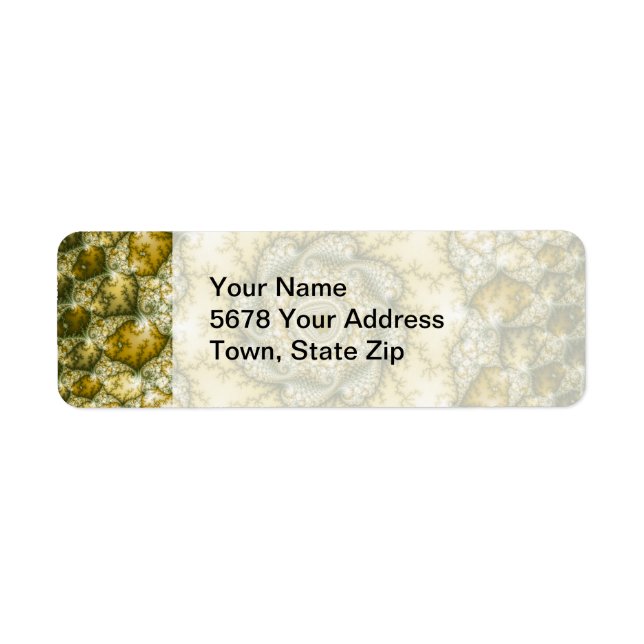 Reptilian - Fractal Art Return Address Label (Front)