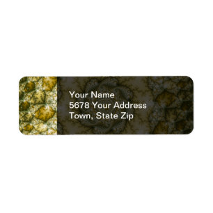 Reptilian - Fractal Art Return Address Label