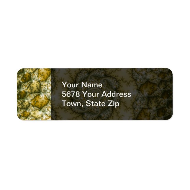 Reptilian - Fractal Art Return Address Label (Front)