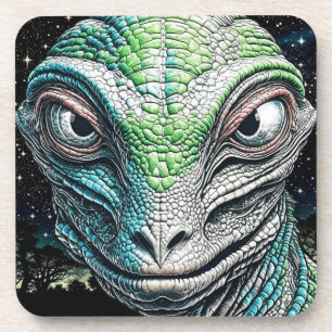 Reptilian Lizard Man Alien Extraterrestrial Being Coaster