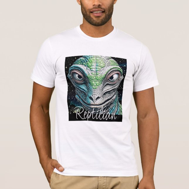 Reptilian Lizard Man Alien Extraterrestrial Being  T-Shirt (Front)