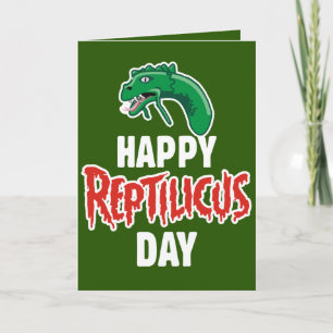 Reptilicus Day Holiday Card