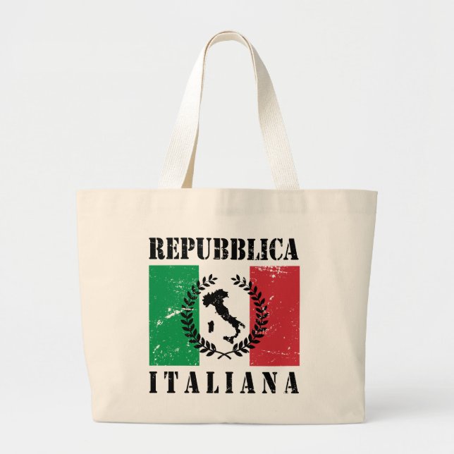 Repubblica Italiana Large Tote Bag (Front)