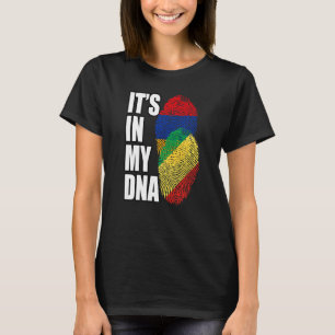 Republic Congolese And Armenian Mix DNA Flag Herit T-Shirt