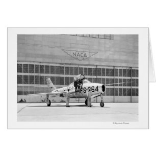 Republic F-84F on the Ramp at Moffett Field